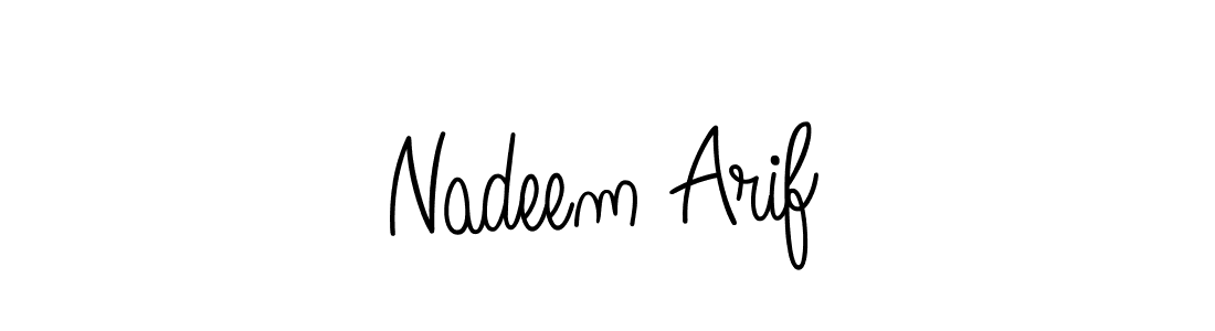 Also we have Nadeem Arif name is the best signature style. Create professional handwritten signature collection using Angelique-Rose-font-FFP autograph style. Nadeem Arif signature style 5 images and pictures png