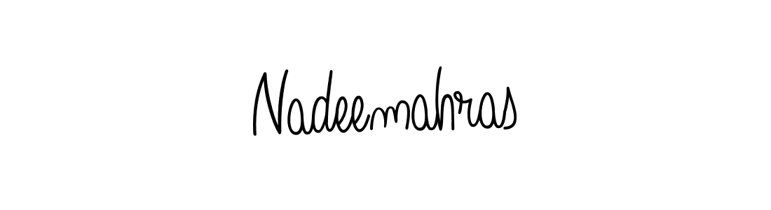 You should practise on your own different ways (Angelique-Rose-font-FFP) to write your name (Nadeemahras) in signature. don't let someone else do it for you. Nadeemahras signature style 5 images and pictures png