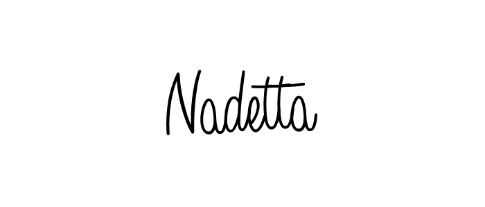 How to Draw Nadetta signature style? Angelique-Rose-font-FFP is a latest design signature styles for name Nadetta. Nadetta signature style 5 images and pictures png