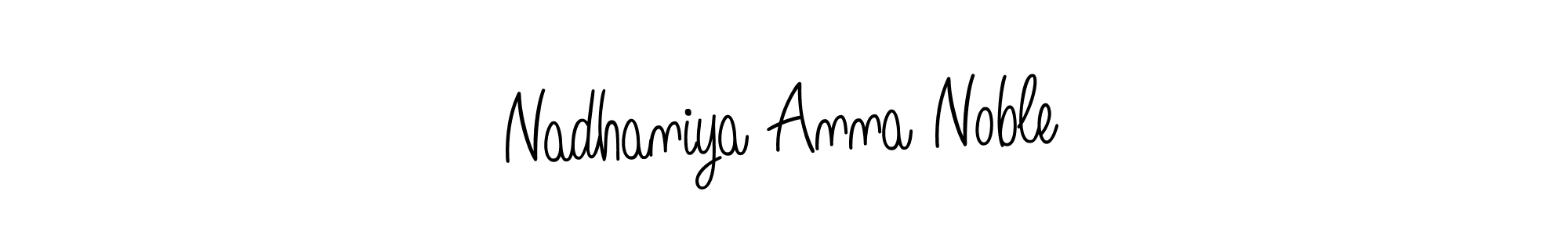 You can use this online signature creator to create a handwritten signature for the name Nadhaniya Anna Noble. This is the best online autograph maker. Nadhaniya Anna Noble signature style 5 images and pictures png