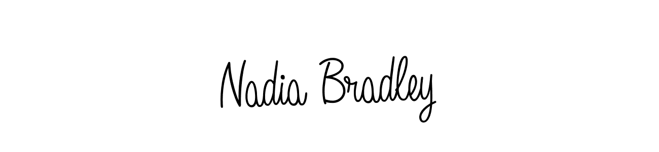 Design your own signature with our free online signature maker. With this signature software, you can create a handwritten (Angelique-Rose-font-FFP) signature for name Nadia Bradley. Nadia Bradley signature style 5 images and pictures png