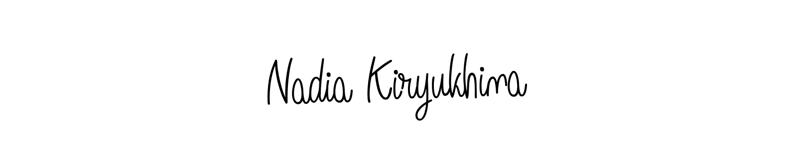 Similarly Angelique-Rose-font-FFP is the best handwritten signature design. Signature creator online .You can use it as an online autograph creator for name Nadia Kiryukhina. Nadia Kiryukhina signature style 5 images and pictures png