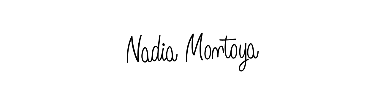 Design your own signature with our free online signature maker. With this signature software, you can create a handwritten (Angelique-Rose-font-FFP) signature for name Nadia Montoya. Nadia Montoya signature style 5 images and pictures png