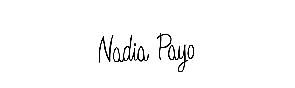 Best and Professional Signature Style for Nadia Payo. Angelique-Rose-font-FFP Best Signature Style Collection. Nadia Payo signature style 5 images and pictures png