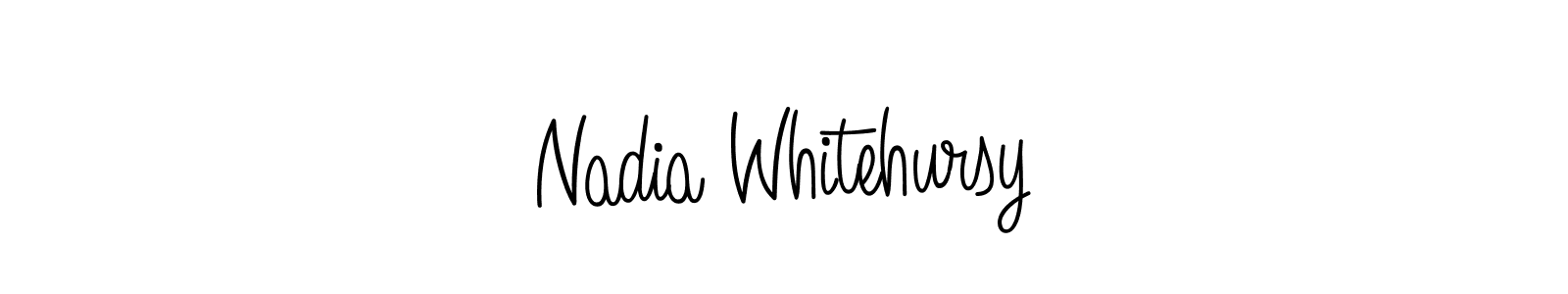 How to make Nadia Whitehursy name signature. Use Angelique-Rose-font-FFP style for creating short signs online. This is the latest handwritten sign. Nadia Whitehursy signature style 5 images and pictures png