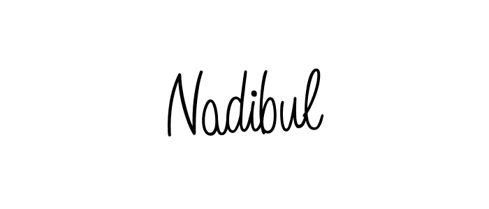 How to make Nadibul signature? Angelique-Rose-font-FFP is a professional autograph style. Create handwritten signature for Nadibul name. Nadibul signature style 5 images and pictures png