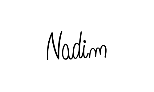 The best way (Angelique-Rose-font-FFP) to make a short signature is to pick only two or three words in your name. The name Nadim include a total of six letters. For converting this name. Nadim signature style 5 images and pictures png