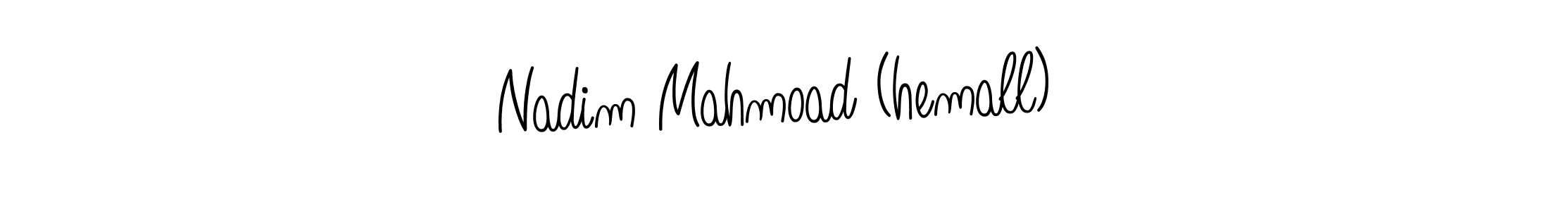 Make a beautiful signature design for name Nadim Mahmoad (hemall). Use this online signature maker to create a handwritten signature for free. Nadim Mahmoad (hemall) signature style 5 images and pictures png