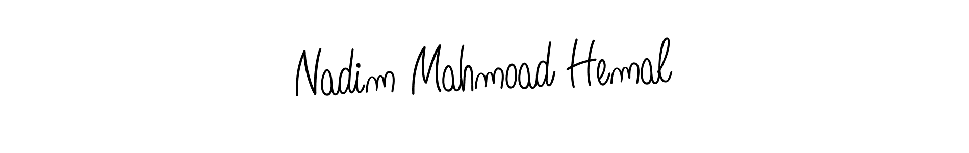 Design your own signature with our free online signature maker. With this signature software, you can create a handwritten (Angelique-Rose-font-FFP) signature for name Nadim Mahmoad Hemal. Nadim Mahmoad Hemal signature style 5 images and pictures png