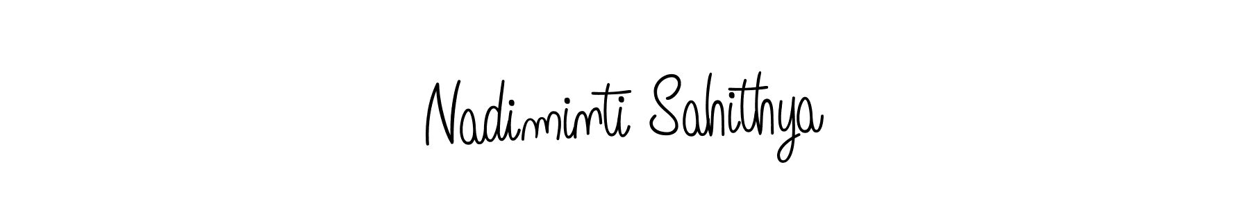 You can use this online signature creator to create a handwritten signature for the name Nadiminti Sahithya. This is the best online autograph maker. Nadiminti Sahithya signature style 5 images and pictures png