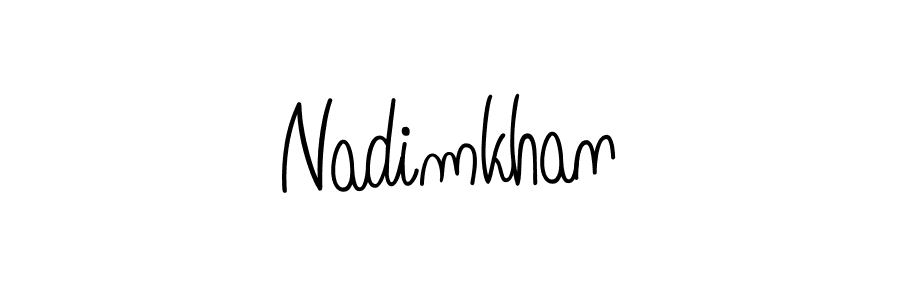 if you are searching for the best signature style for your name Nadimkhan. so please give up your signature search. here we have designed multiple signature styles  using Angelique-Rose-font-FFP. Nadimkhan signature style 5 images and pictures png