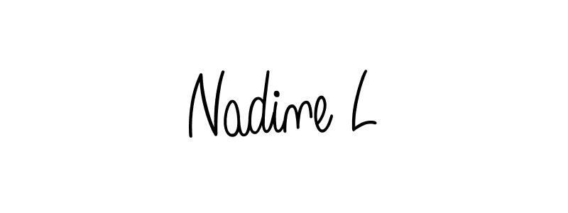 Create a beautiful signature design for name Nadine L. With this signature (Angelique-Rose-font-FFP) fonts, you can make a handwritten signature for free. Nadine L signature style 5 images and pictures png