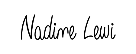 Enhance your business communications with Nadine Lewi signature in Angelique-Rose-font-FFP lettering. Clean, modern, and universally compatible. Nadine Lewi signature style 5 images and pictures png