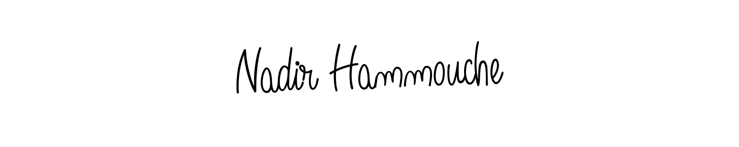 How to make Nadir Hammouche signature? Angelique-Rose-font-FFP is a professional autograph style. Create handwritten signature for Nadir Hammouche name. Nadir Hammouche signature style 5 images and pictures png