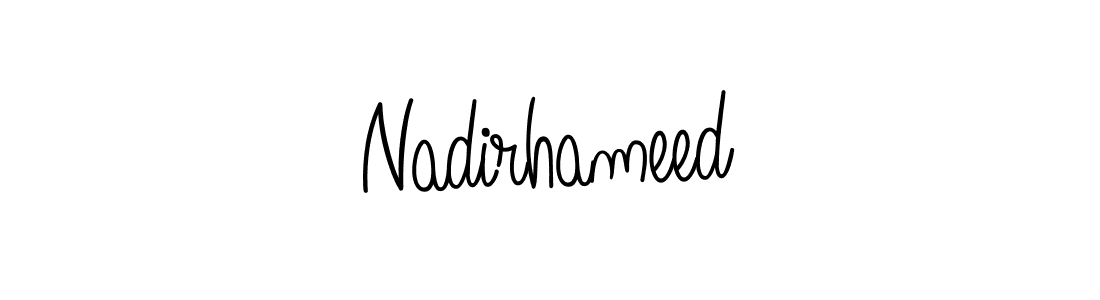 You can use this online signature creator to create a handwritten signature for the name Nadirhameed. This is the best online autograph maker. Nadirhameed signature style 5 images and pictures png