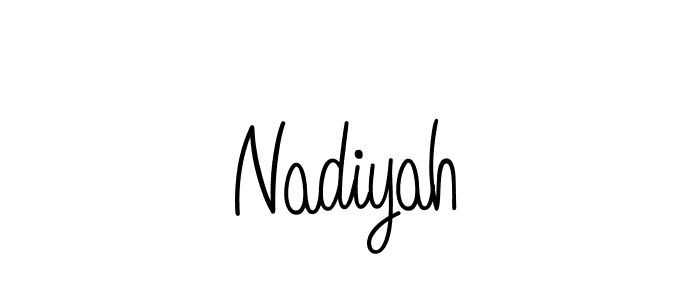 if you are searching for the best signature style for your name Nadiyah. so please give up your signature search. here we have designed multiple signature styles  using Angelique-Rose-font-FFP. Nadiyah signature style 5 images and pictures png