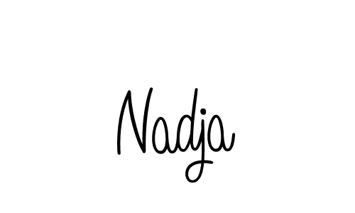 How to make Nadja signature? Angelique-Rose-font-FFP is a professional autograph style. Create handwritten signature for Nadja name. Nadja signature style 5 images and pictures png