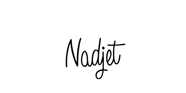 Check out images of Autograph of Nadjet name. Actor Nadjet Signature Style. Angelique-Rose-font-FFP is a professional sign style online. Nadjet signature style 5 images and pictures png