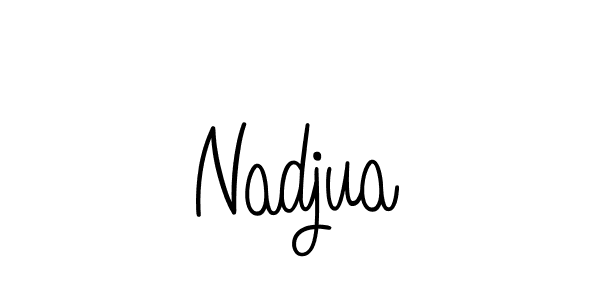 Also we have Nadjua name is the best signature style. Create professional handwritten signature collection using Angelique-Rose-font-FFP autograph style. Nadjua signature style 5 images and pictures png