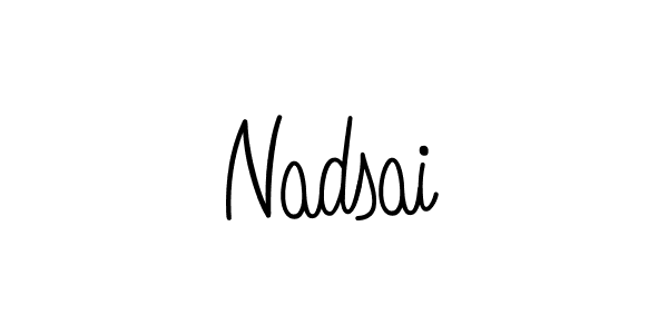 This is the best signature style for the Nadsai name. Also you like these signature font (Angelique-Rose-font-FFP). Mix name signature. Nadsai signature style 5 images and pictures png