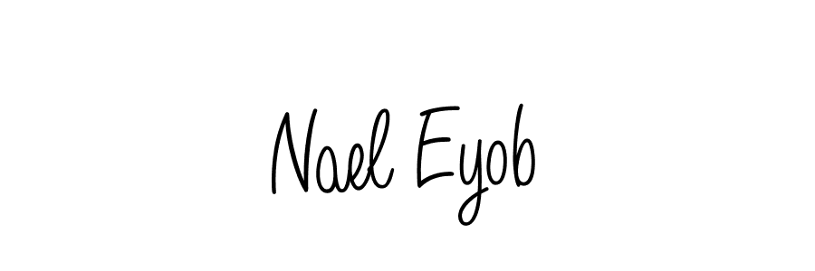 How to Draw Nael Eyob signature style? Angelique-Rose-font-FFP is a latest design signature styles for name Nael Eyob. Nael Eyob signature style 5 images and pictures png