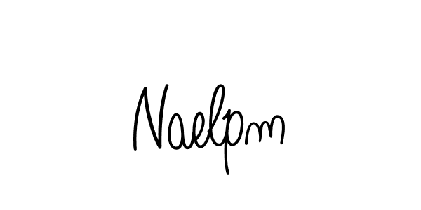 Use a signature maker to create a handwritten signature online. With this signature software, you can design (Angelique-Rose-font-FFP) your own signature for name Naelpm. Naelpm signature style 5 images and pictures png