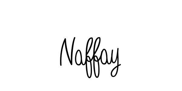You should practise on your own different ways (Angelique-Rose-font-FFP) to write your name (Naffay) in signature. don't let someone else do it for you. Naffay signature style 5 images and pictures png