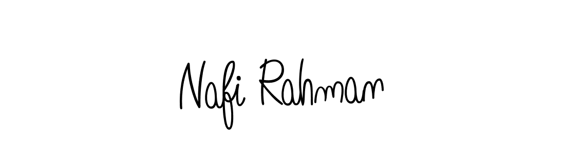 Use a signature maker to create a handwritten signature online. With this signature software, you can design (Angelique-Rose-font-FFP) your own signature for name Nafi Rahman. Nafi Rahman signature style 5 images and pictures png
