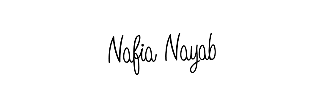 Create a beautiful signature design for name Nafia Nayab. With this signature (Angelique-Rose-font-FFP) fonts, you can make a handwritten signature for free. Nafia Nayab signature style 5 images and pictures png