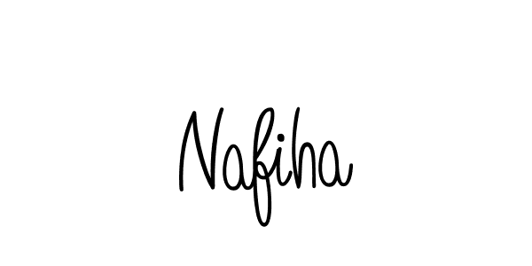 Use a signature maker to create a handwritten signature online. With this signature software, you can design (Angelique-Rose-font-FFP) your own signature for name Nafiha. Nafiha signature style 5 images and pictures png