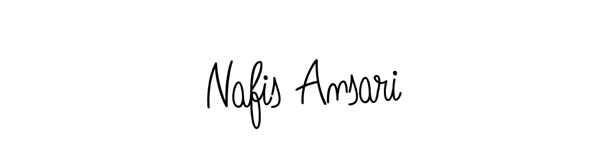 Use a signature maker to create a handwritten signature online. With this signature software, you can design (Angelique-Rose-font-FFP) your own signature for name Nafis Ansari. Nafis Ansari signature style 5 images and pictures png
