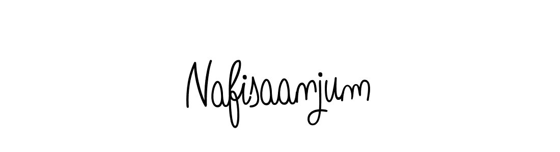 Create a beautiful signature design for name Nafisaanjum. With this signature (Angelique-Rose-font-FFP) fonts, you can make a handwritten signature for free. Nafisaanjum signature style 5 images and pictures png