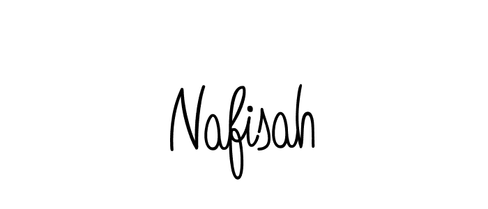 Make a beautiful signature design for name Nafisah. With this signature (Angelique-Rose-font-FFP) style, you can create a handwritten signature for free. Nafisah signature style 5 images and pictures png