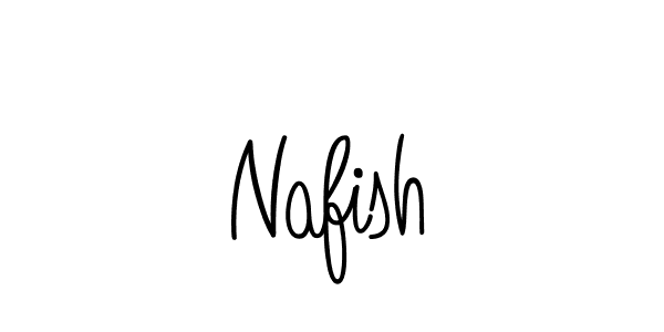 You should practise on your own different ways (Angelique-Rose-font-FFP) to write your name (Nafish) in signature. don't let someone else do it for you. Nafish signature style 5 images and pictures png