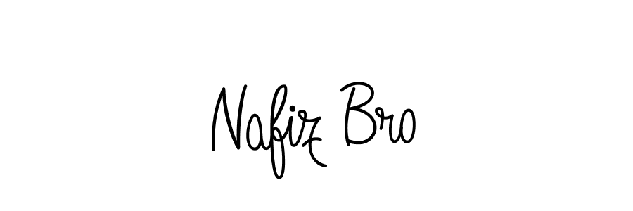 Use a signature maker to create a handwritten signature online. With this signature software, you can design (Angelique-Rose-font-FFP) your own signature for name Nafiz Bro. Nafiz Bro signature style 5 images and pictures png