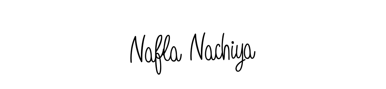 How to make Nafla Nachiya name signature. Use Angelique-Rose-font-FFP style for creating short signs online. This is the latest handwritten sign. Nafla Nachiya signature style 5 images and pictures png