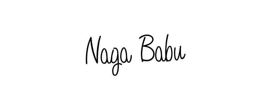 Create a beautiful signature design for name Naga Babu. With this signature (Angelique-Rose-font-FFP) fonts, you can make a handwritten signature for free. Naga Babu signature style 5 images and pictures png