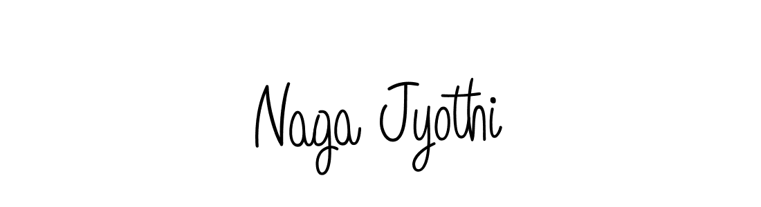 How to make Naga Jyothi name signature. Use Angelique-Rose-font-FFP style for creating short signs online. This is the latest handwritten sign. Naga Jyothi signature style 5 images and pictures png