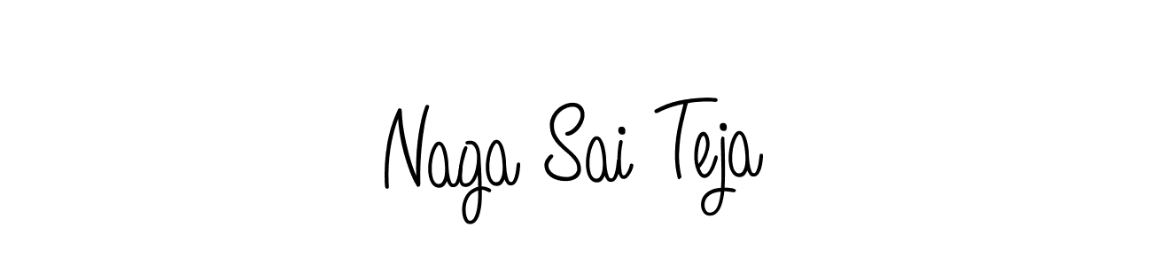 Naga Sai Teja stylish signature style. Best Handwritten Sign (Angelique-Rose-font-FFP) for my name. Handwritten Signature Collection Ideas for my name Naga Sai Teja. Naga Sai Teja signature style 5 images and pictures png