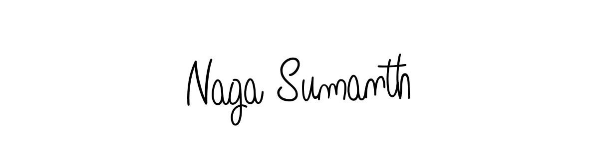 It looks lik you need a new signature style for name Naga Sumanth. Design unique handwritten (Angelique-Rose-font-FFP) signature with our free signature maker in just a few clicks. Naga Sumanth signature style 5 images and pictures png