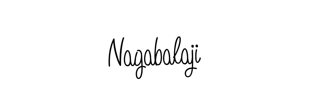 Use a signature maker to create a handwritten signature online. With this signature software, you can design (Angelique-Rose-font-FFP) your own signature for name Nagabalaji. Nagabalaji signature style 5 images and pictures png