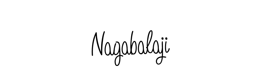 Use a signature maker to create a handwritten signature online. With this signature software, you can design (Angelique-Rose-font-FFP) your own signature for name Nagabalaji. Nagabalaji signature style 5 images and pictures png