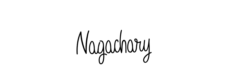 How to make Nagachary name signature. Use Angelique-Rose-font-FFP style for creating short signs online. This is the latest handwritten sign. Nagachary signature style 5 images and pictures png