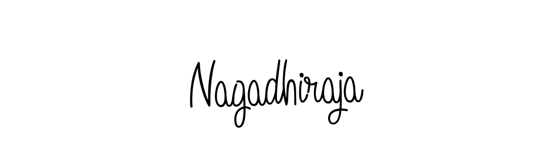 You should practise on your own different ways (Angelique-Rose-font-FFP) to write your name (Nagadhiraja) in signature. don't let someone else do it for you. Nagadhiraja signature style 5 images and pictures png