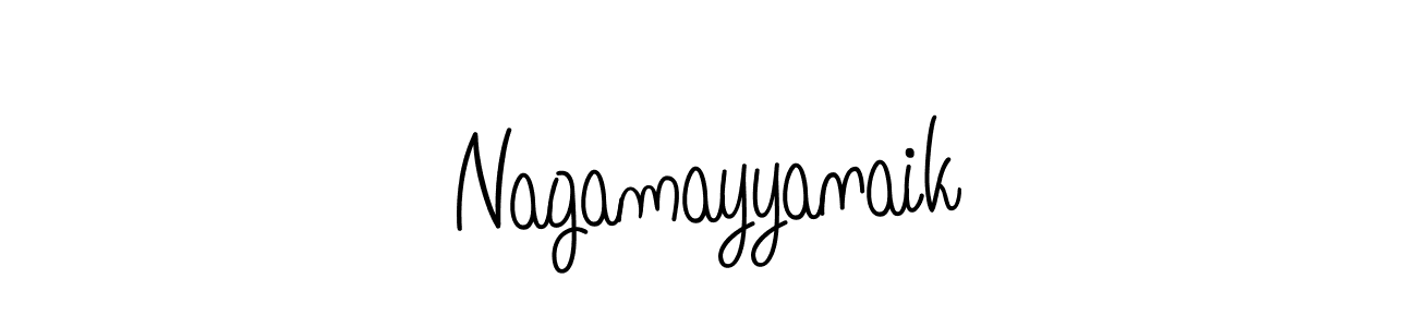 You should practise on your own different ways (Angelique-Rose-font-FFP) to write your name (Nagamayyanaik) in signature. don't let someone else do it for you. Nagamayyanaik signature style 5 images and pictures png