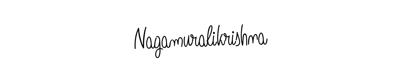 How to make Nagamuralikrishna name signature. Use Angelique-Rose-font-FFP style for creating short signs online. This is the latest handwritten sign. Nagamuralikrishna signature style 5 images and pictures png