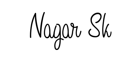 How to make Nagar Sk name signature. Use Angelique-Rose-font-FFP style for creating short signs online. This is the latest handwritten sign. Nagar Sk signature style 5 images and pictures png