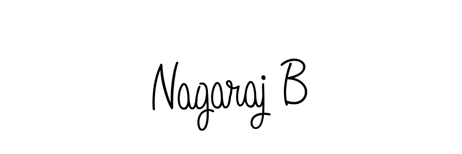 How to Draw Nagaraj B signature style? Angelique-Rose-font-FFP is a latest design signature styles for name Nagaraj B. Nagaraj B signature style 5 images and pictures png