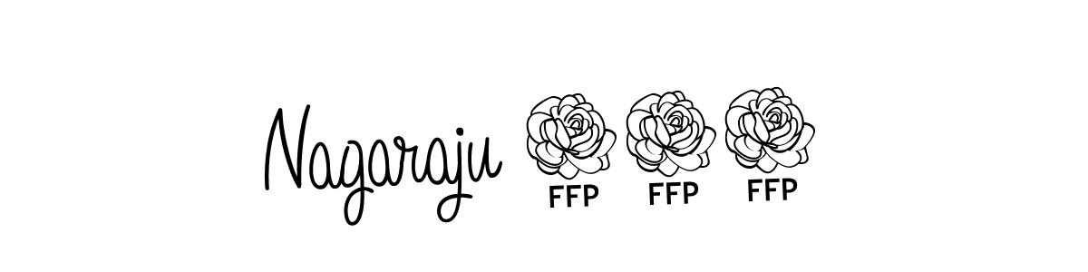 You should practise on your own different ways (Angelique-Rose-font-FFP) to write your name (Nagaraju 143) in signature. don't let someone else do it for you. Nagaraju 143 signature style 5 images and pictures png