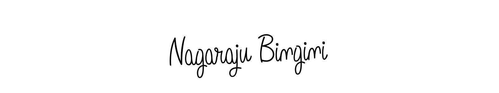 Use a signature maker to create a handwritten signature online. With this signature software, you can design (Angelique-Rose-font-FFP) your own signature for name Nagaraju Bingini. Nagaraju Bingini signature style 5 images and pictures png